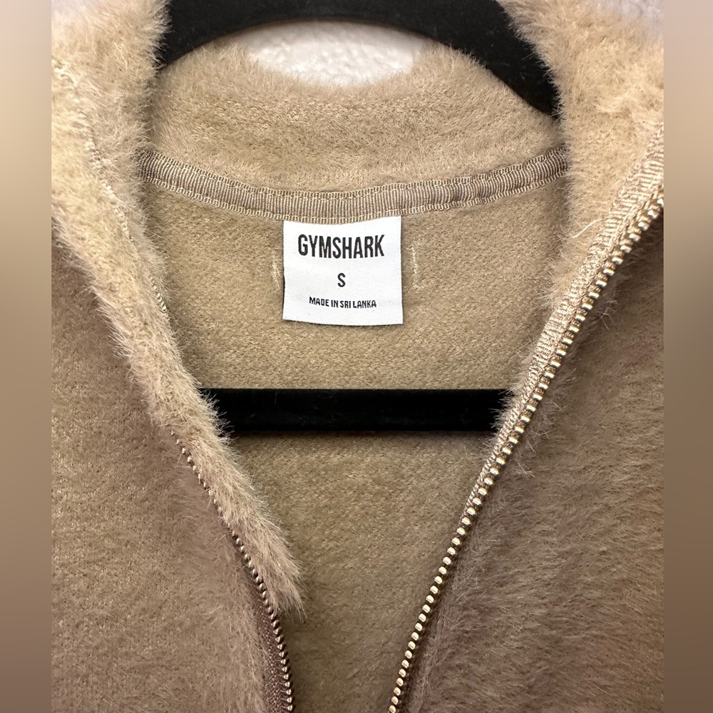 Gymshark X Whitney Simmons Eyelash Knit Jacket, Cement Brown, Small - Picture 5 of 11